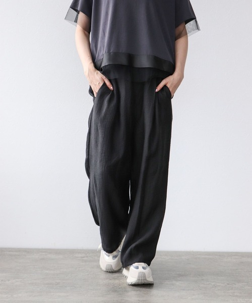 Cepica(セピカ)の「エアリードロストパンツ(その他パンツ・レディース・ブラック/ベージュ/ストライプ・FREE)」の13枚目の写真