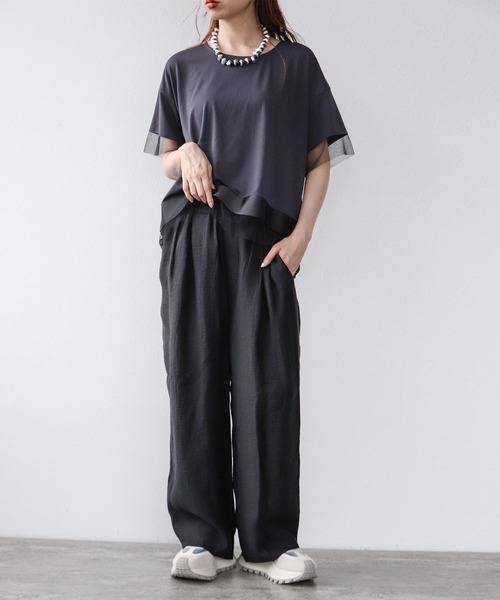 Cepica(セピカ)の「エアリードロストパンツ(その他パンツ・レディース・ブラック/ベージュ/ストライプ・FREE)」の14枚目の写真