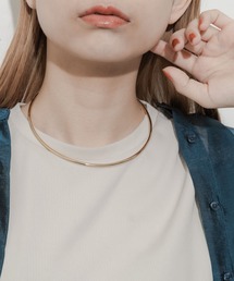 SMELLY | シンプルメタルネックカフ(ネックレス)