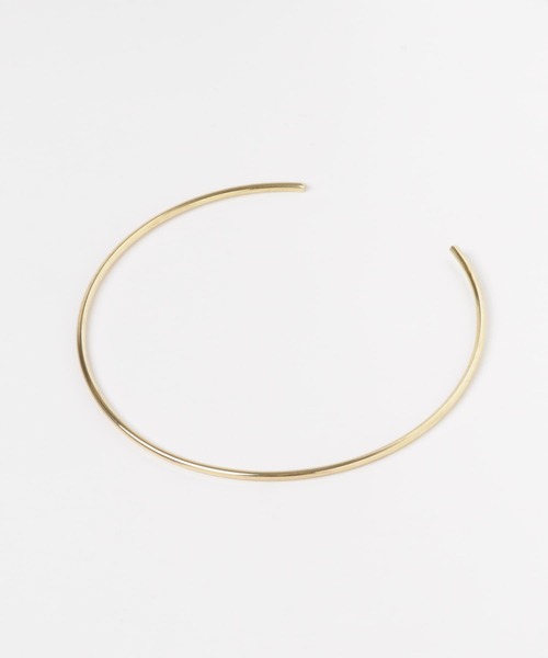 SMELLY（スメリー）の「シンプルメタルネックカフ（ネックレス・レディース・ゴールド・-）」の8枚目の写真