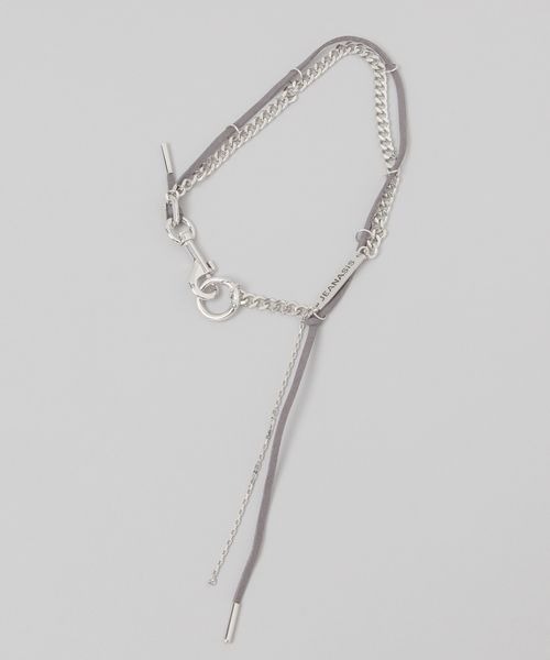 JEANASIS(ジーナシス)の「MIXチェーンネックレス/139313(ネックレス・レディース・グレー/ブラック/レッド・FREE)」の3枚目の写真