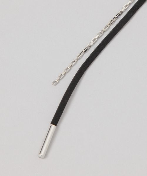 JEANASIS(ジーナシス)の「MIXチェーンネックレス/139313(ネックレス・レディース・グレー/ブラック/レッド・FREE)」の6枚目の写真