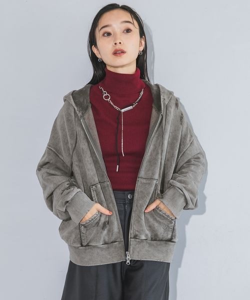 JEANASIS(ジーナシス)の「MIXチェーンネックレス/139313(ネックレス・レディース・グレー/ブラック/レッド・FREE)」の12枚目の写真