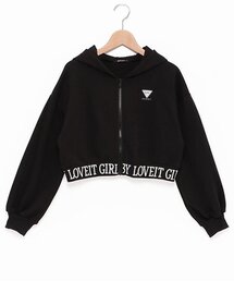 裾ロゴパーカー