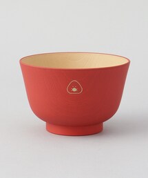 212 KITCHEN STORE（トゥワントゥキッチンストア）の「ぎゅっとおにぎりさん 抗菌汁椀 梅 赤（食器）」