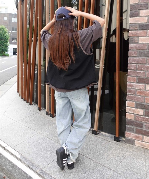 CORNERS（コーナーズ）の「コットンリボンベスト（ベスト・レディース・ブラック/カーキ・FREE）」の4枚目の写真