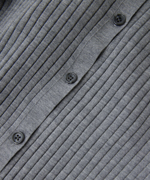 GALLARDAGALANTE（ガリャルダガランテ）の「ポロカラーニット（ニット/セーター・レディース・パープル/グレー・FREE）」の8枚目の写真