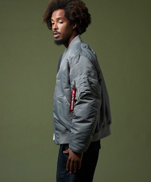 ALPHA MA-1ダウンジャケットMサイズ　ブルー　USスペック MA-1 ダウンジャケット USスペック | アルファ インダストリーズ(ALPHA