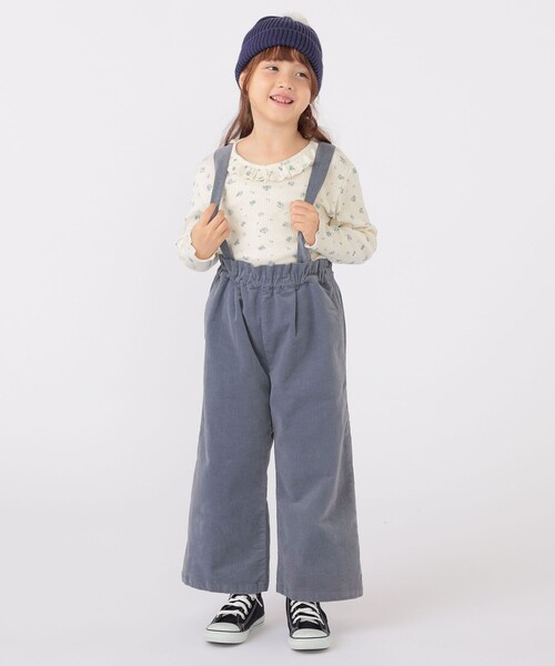SHIPS（シップス）の「SHIPS KIDS:100～130cm / コーデュロイ ストラップ ワイド パンツ（その他パンツ・キッズ・ライトブルー/アイボリー・120/110/100/130）」の15枚目の写真
