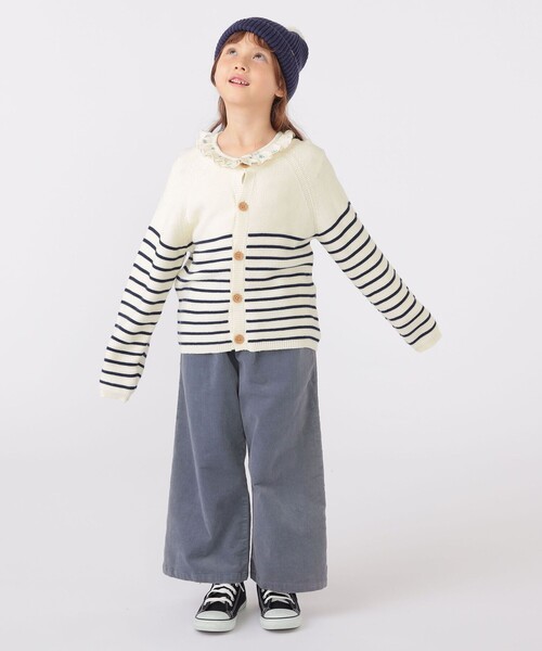 SHIPS（シップス）の「SHIPS KIDS:100～130cm / コーデュロイ ストラップ ワイド パンツ（その他パンツ・キッズ・ライトブルー/アイボリー・120/110/100/130）」の17枚目の写真