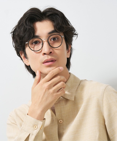 UNITED ARROWS（ユナイテッドアローズ）の「ボストン型 メガネ｜軽量｜チタンパッド｜伊達メガネ｜ビジネス｜ユニセックス｜Zoff｜UNITED ARROWS（メガネ・メンズ・ブラウン系その他/ダークグレー/ブラウン・FREE）」の16枚目の写真