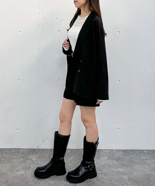 archives(アルシーヴ)の「【セットアップ対応】ベルト付タックショートパンツ(その他パンツ・レディース・アイボリー/ブラック/モカ・MEDIUM)」の17枚目の写真