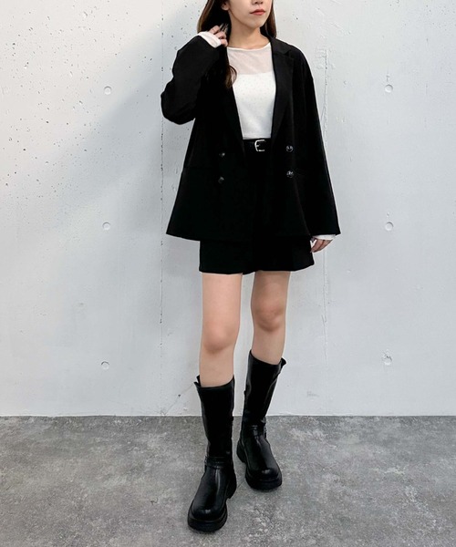 archives(アルシーヴ)の「【セットアップ対応】ベルト付タックショートパンツ(その他パンツ・レディース・アイボリー/ブラック/モカ・MEDIUM)」の19枚目の写真
