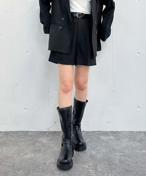 archives(アルシーヴ)の「【セットアップ対応】ベルト付タックショートパンツ(その他パンツ・レディース・アイボリー/ブラック/モカ・MEDIUM)」の13枚目の写真