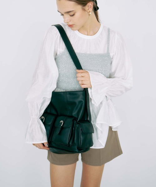 archives(アルシーヴ)の「【セットアップ対応】ベルト付タックショートパンツ(その他パンツ・レディース・アイボリー/ブラック/モカ・MEDIUM)」の9枚目の写真