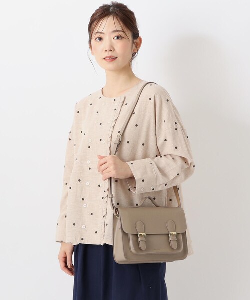 one'sterrace(ワンズテラス)の「◆Legato Largo ツートン サッチェルショルダー(ショルダーバッグ・レディース・ブラック系8/ベージュ系その他7/グリーン系その他6・99)」の7枚目の写真
