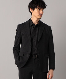 COMME CA MEN（コムサメン）の「【セットアップ対応】杢スラブツィードジャージー DELEGANT シングルテーラードジャケット（スーツジャケット）」