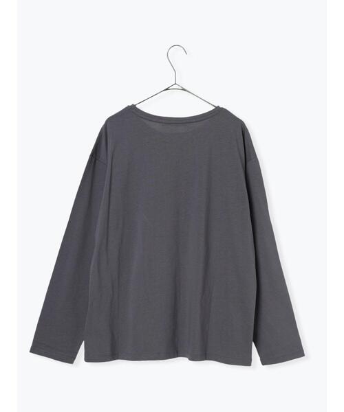 sm2rhythm（サマンサモスモスリズム）の「ロゴプリントロンT（Tシャツ/カットソー・レディース・チャコールグレー/オフホワイト/ピンク・F）」の20枚目の写真