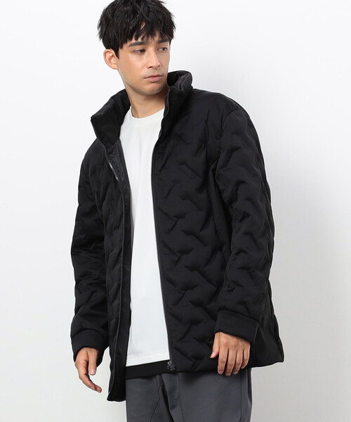 COMME CA ISM ブラックダウンジャケット COMME CA ISM（コムサイズム）の「シームレスダウン スタンドカラー