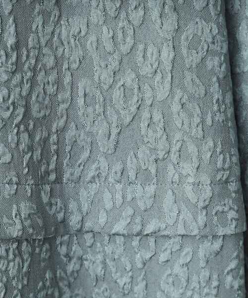 OPAQUE.CLIP（オペークドットクリップ）の「◆《美人百花掲載》レオパードジャカード フレアスカート【洗濯機洗い可】（スカート・レディース・チャコールグレー/ブルー/ブラック・40/38/42）」の15枚目の写真