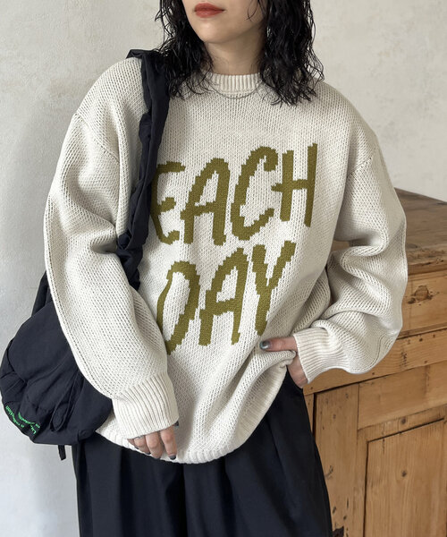CPCM(シーピーシーエム)の「アソートジャガードニット(ニット/セーター・レディース・チャコールグレー/グレー/ブルー/イエロー/ホワイト/ブラウン/ホワイト系その他/アイボリー・FREE)」の18枚目の写真