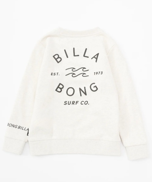 BILLABONG（ビラボン）の「BILLABONG キッズ ONE TIME トレーナー 【2024年秋冬モデル】/ビラボンバックプリントキッズクルーネックトレーナー（スウェット・キッズ・オフホワイト/ブラック/オレンジ系その他・90/110/130/140/150/160）」の2枚目の写真