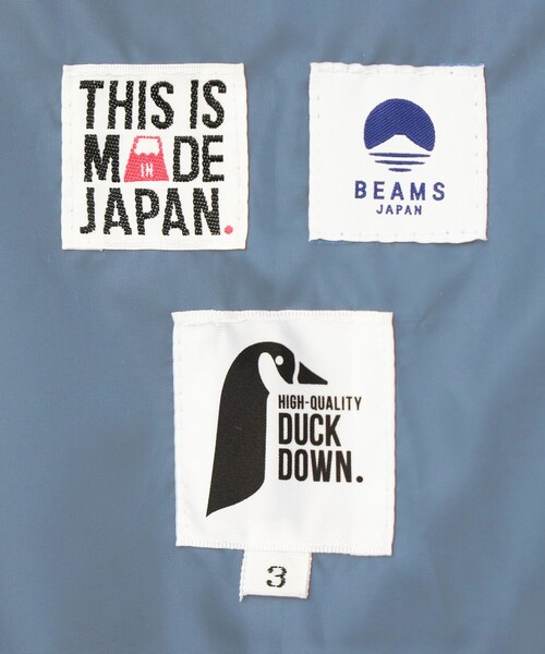 BEAMS JAPAN（ビームス　ジャパン）の「【別注】THIS IS MADE IN JAPAN / しじら織り どてら ダウンジャケット（ダウンジャケット/コート・レディース・ネイビー・3/2/4）」の8枚目の写真