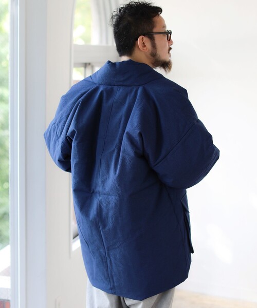 セール】【別注】THIS IS MADE IN JAPAN / しじら織り どてら ダウン