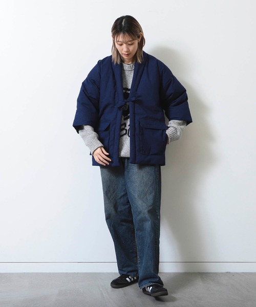 【新品】THIS IS MADE IN JAPAN どてらダウン ベージュ BEAMS JAPAN（ビームス ジャパン）【別注】THIS IS MADE IN