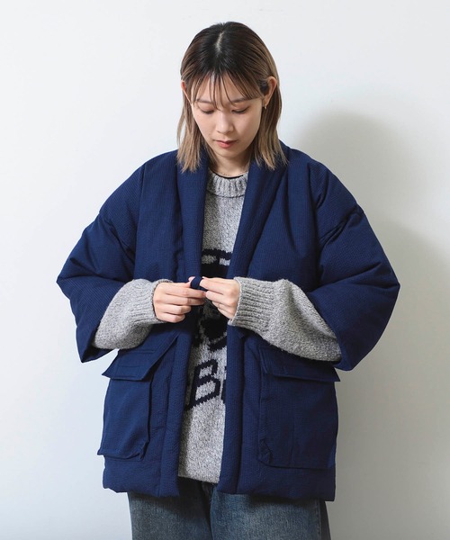 別注】THIS IS MADE IN JAPAN / しじら織り どてら ダウンジャケット