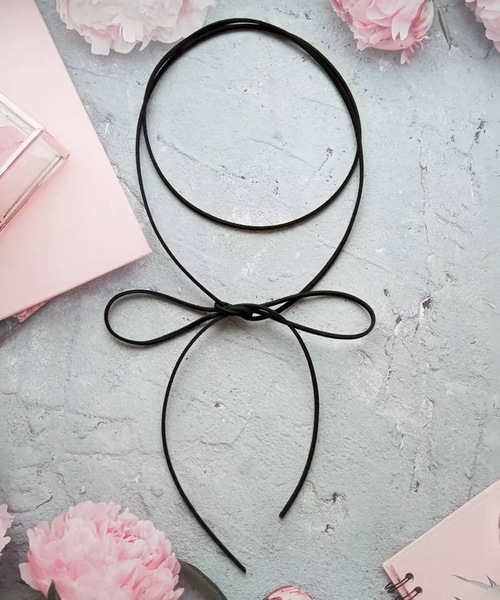 DiamondHearts（ダイヤモンドハーツ）の「シンプルチョーカー（チョーカー・レディース・ブラック・FREE）」の4枚目の写真