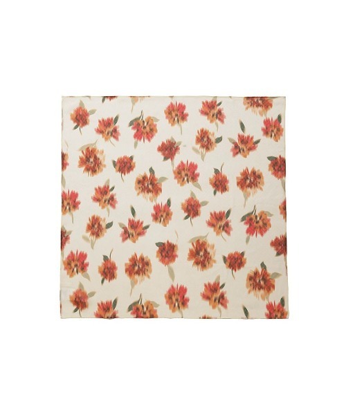 LILY BROWN(リリーブラウン)の「ガーデンプリントスカーフ(バンダナ/スカーフ・レディース・アイボリー/ドット/グリーン・FREE)」の8枚目の写真