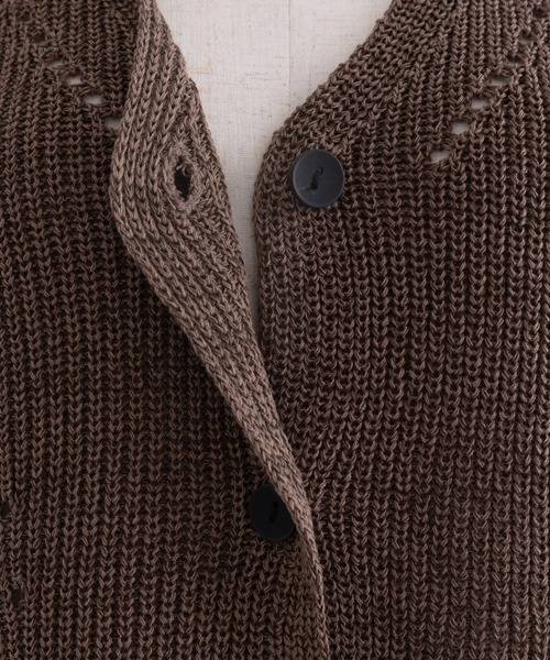 EN NEUME(エンノイム)の「Melange Knit Gilet(ベスト・レディース・ブラック/オフホワイト/ブラウン・FREE)」の13枚目の写真