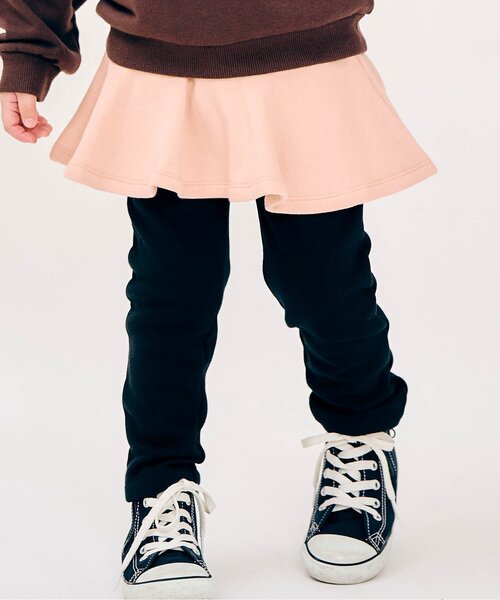 apres les cours（アプレレクール）の「裏シャギーフリルスカッツ（スカート・キッズ・ブラック/ピンク/インディゴブルー/ラベンダー・130/140/80/90/100/110/120）」の4枚目の写真