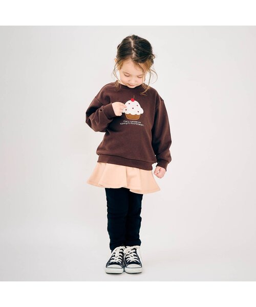 apres les cours（アプレレクール）の「裏シャギーフリルスカッツ（スカート・キッズ・ブラック/ピンク/インディゴブルー/ラベンダー・130/140/80/90/100/110/120）」の8枚目の写真