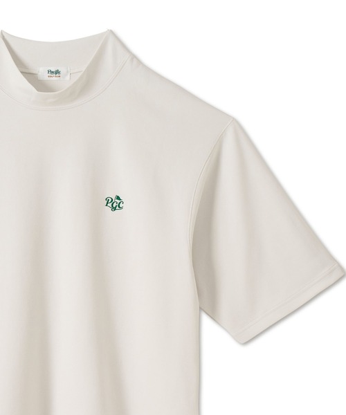 Pacific GOLF CLUB(パシフィックゴルフクラブ)の「MOCK-NECK BIG TEE HALF SLEEVE 2(Tシャツ/カットソー・メンズ・ブラック/オフホワイト・S/M/L/XL)」の4枚目の写真