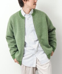 NOLLEY’S | 【WORK ABOUT】ジャカード クルーネック ジップカーディガン(カーディガン/ボレロ)