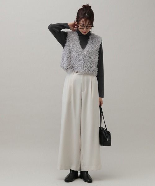 セール】MATINEE LINE/なめらかニットスリットネック/149894（ニット