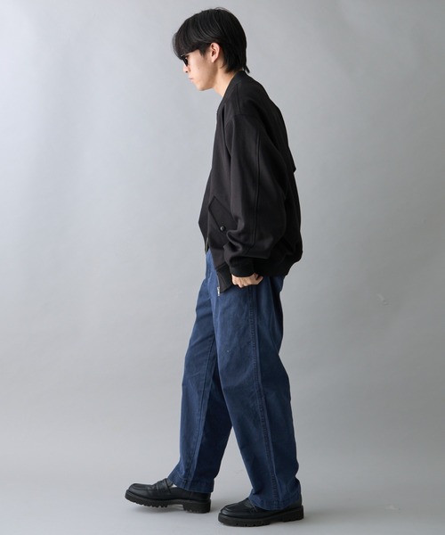 CIAOPANIC TYPY（チャオパニックティピー）の「【ユニセックス】ウールライクフライトMA-1ジャケット（MA-1・メンズ・ブラック/カーキ/ベージュ・MEDIUM/LARGE）」の14枚目の写真