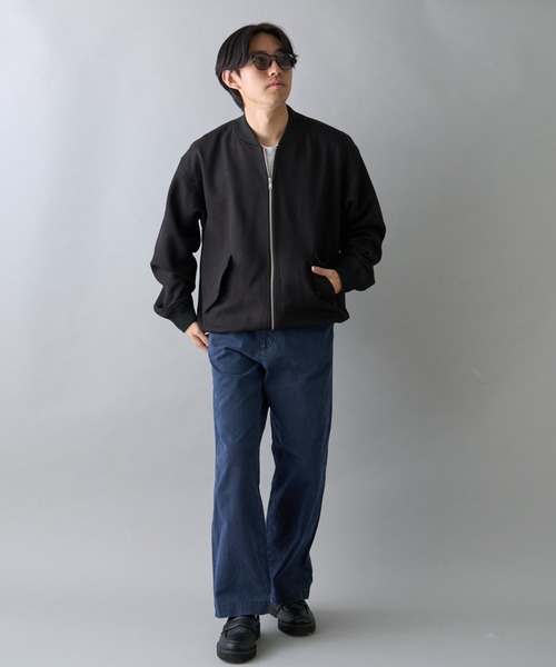 CIAOPANIC TYPY（チャオパニックティピー）の「【ユニセックス】ウールライクフライトMA-1ジャケット（MA-1・メンズ・ブラック/カーキ/ベージュ・MEDIUM/LARGE）」の18枚目の写真