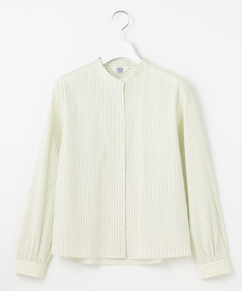 J.PRESS Ladies(J.プレス レディス)の「【洗える】BEZ VEGA バンドカラー ブラウス(シャツ/ブラウス・レディース・イエロー系1/ピンク系1/サックスブルー系1・XS)」の15枚目の写真