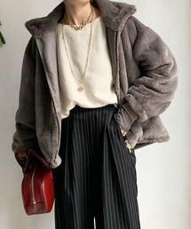 DouDou | エコファースタンドファーブルゾン(その他アウター)