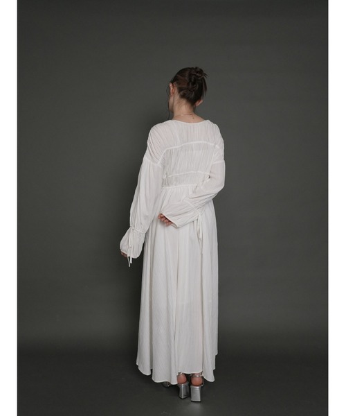 Cla STEllaR(クラステラ)の「クレープ 2way ワンピース 長袖(ワンピース・レディース・ブラック/ネイビー/アイボリー・S/M)」の9枚目の写真