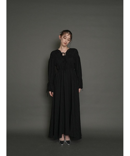 Cla STEllaR(クラステラ)の「クレープ 2way ワンピース 長袖(ワンピース・レディース・ブラック/ネイビー/アイボリー・S/M)」の16枚目の写真