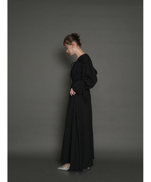 Cla STEllaR(クラステラ)の「クレープ 2way ワンピース 長袖(ワンピース・レディース・ブラック/ネイビー/アイボリー・S/M)」の20枚目の写真