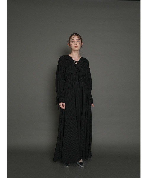 Cla STEllaR(クラステラ)の「クレープ 2way ワンピース 長袖(ワンピース・レディース・ブラック/ネイビー/アイボリー・S/M)」の21枚目の写真