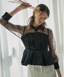 Halter neck Open shoulder blouse ホルターネックオープンショルダー 