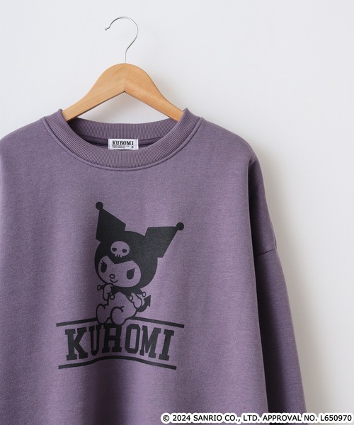 sanrio（サンリオ）の「サンリオキャラクターズプリント裏起毛ビッグシルエットトレーナー（スウェット・メンズ・ネイビー/オートミール/グリーン/オフホワイト/クリーム/アイボリー系/ネイビー系/サックスブルー/ダークラベンダー/ホワイト系・FREE）」の10枚目の写真