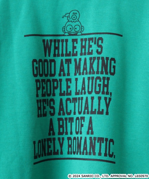 sanrio（サンリオ）の「サンリオキャラクターズプリント裏起毛ビッグシルエットトレーナー（スウェット・メンズ・ネイビー/オートミール/グリーン/オフホワイト/クリーム/アイボリー系/ネイビー系/サックスブルー/ダークラベンダー/ホワイト系・FREE）」の17枚目の写真