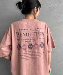 [PENDLETON/ペンドルトン] 別注 ピグメント染め ヒストリーロゴバックプリントTシャツ